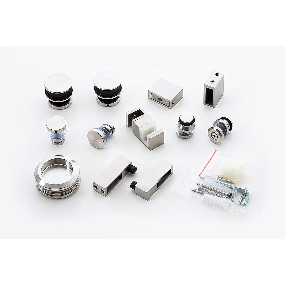 Hardware Accessories for Frameless Glass Sliding Door Shower Screen in Nickel 3