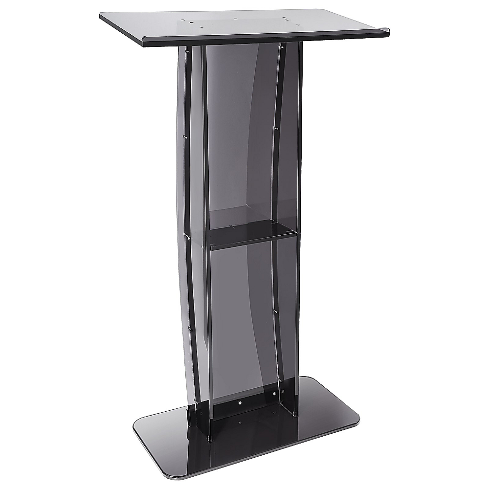 120cm Acrylic Podium Stand Black 3