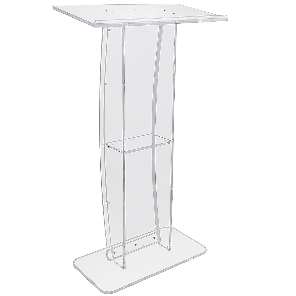 120cm Acrylic Podium Stand Transparent 3