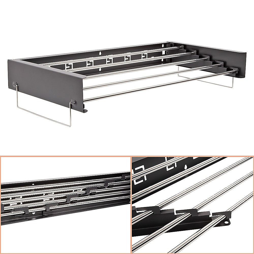 Collapsible Laundry Drying Rack – Wall Mounted Clothes Airer for Indoor or Outdoor 3