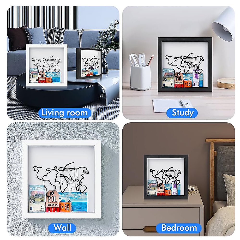 Explorer Memory Box Keepsake Picture Frame Wall Table 4