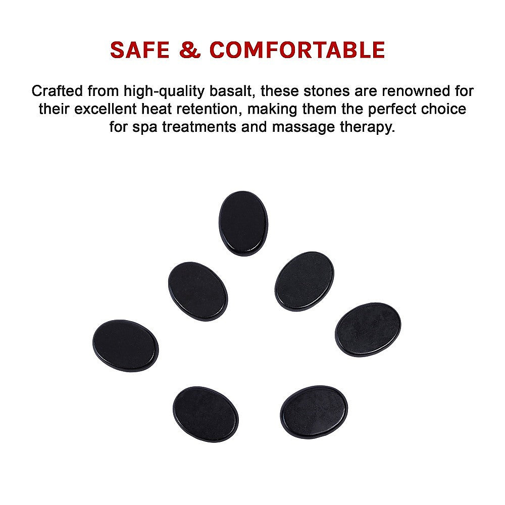 12pcs Hot Massage Stone Basalt Stones Kit Set Rock SPA Oiled Massage Tool 9