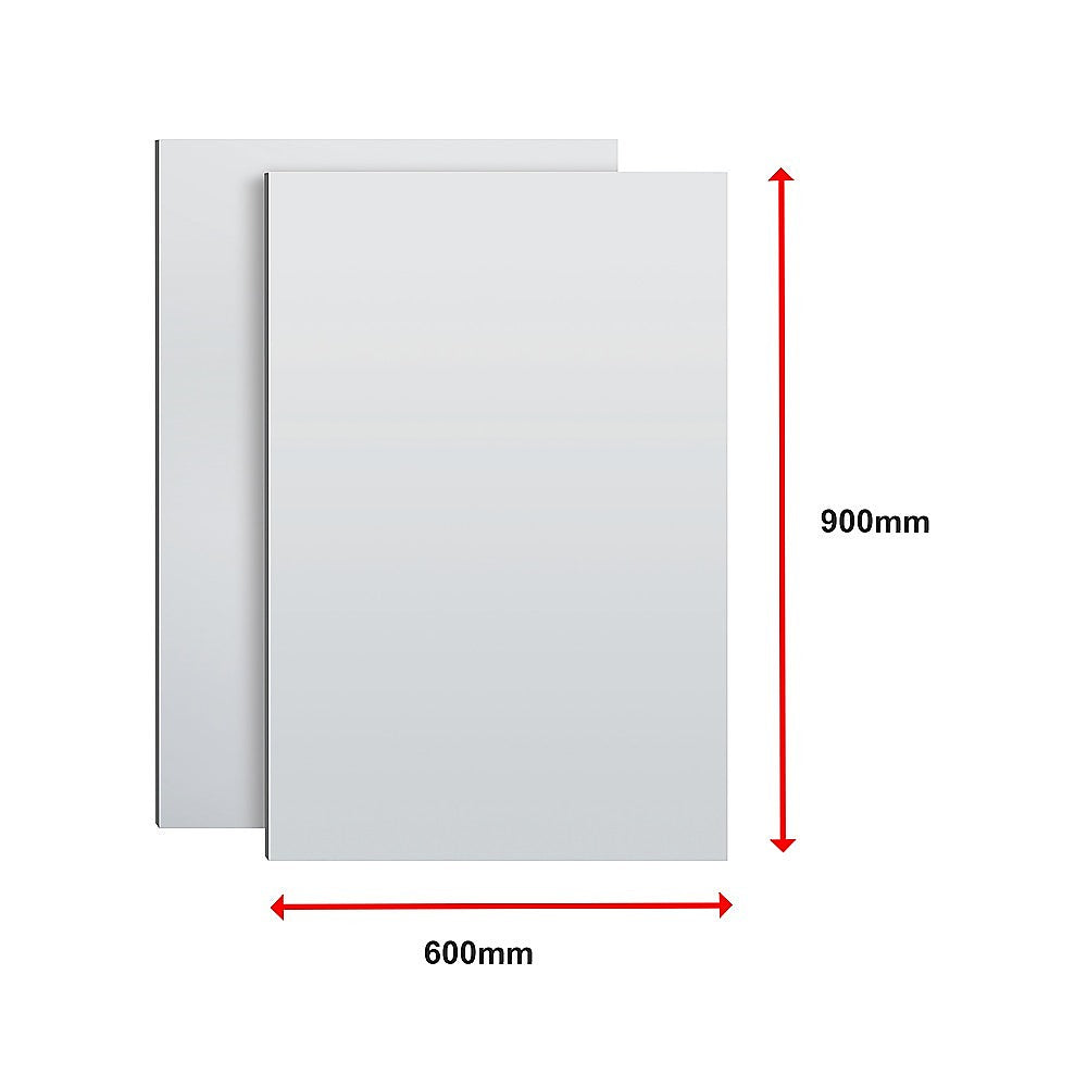 MIRROR Acrylic Sheet Perspex Sheet Panel 2pc/set 900mm x 600mm x 3mm 12