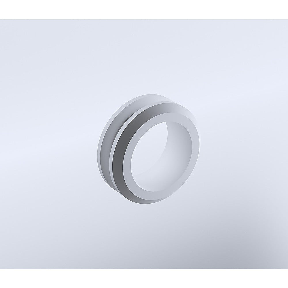 100cm Frameless Diamond Shower Screen with White Brackets and Brass Hinges, Round Handle 9