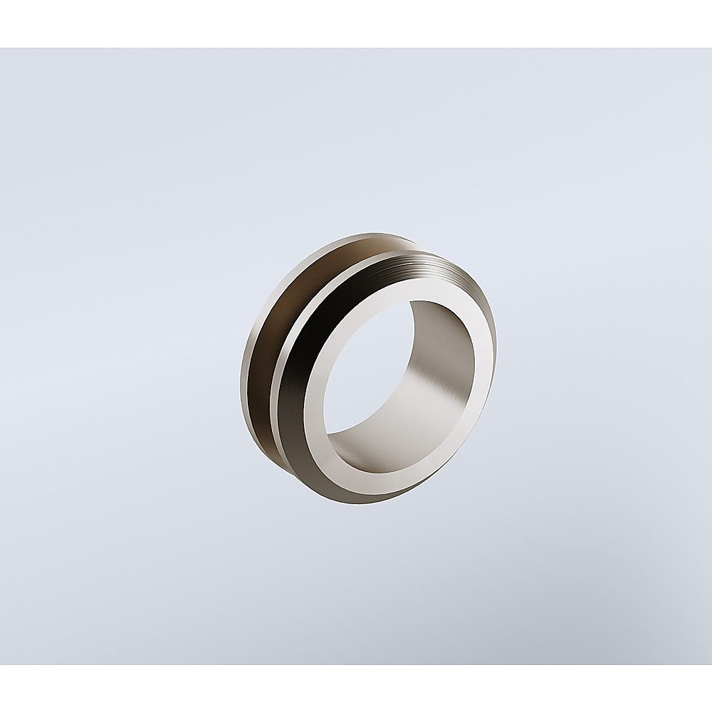 100cm Frameless Diamond Shower Screen with Nickel Brackets and Brass Hinges, Round Handle 10