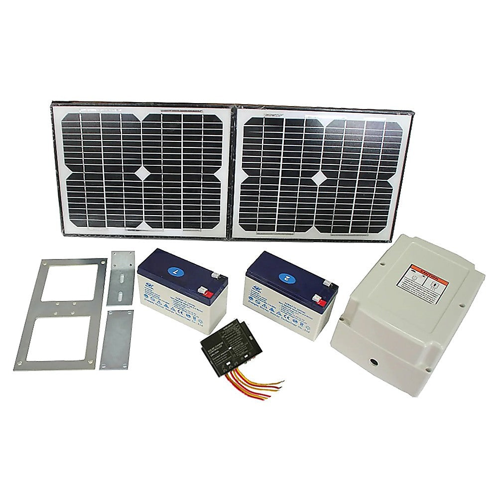 400KG Single Swing Auto Motor Remote Gate Opener With 20W Mono Backup Solar 7