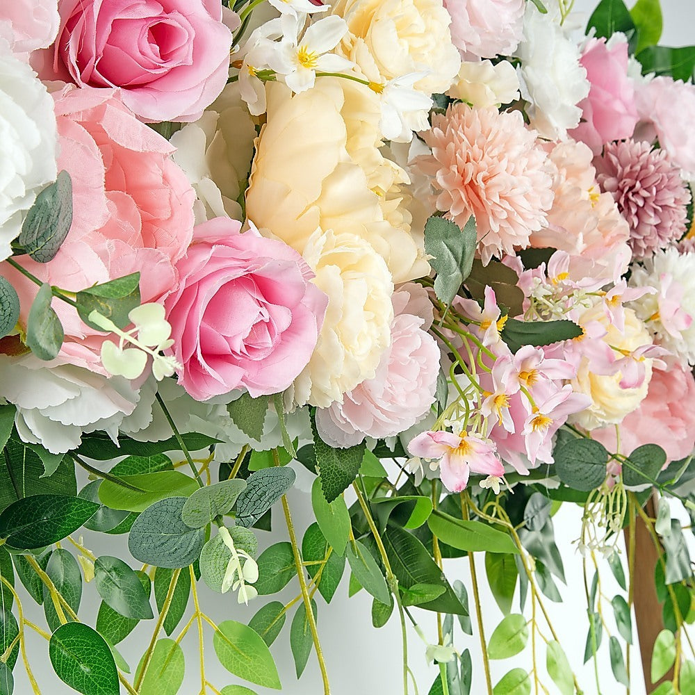 1M Artificial Flower Runner Arrangement Panel Wall Rose DIY Wedding Party Décor 6