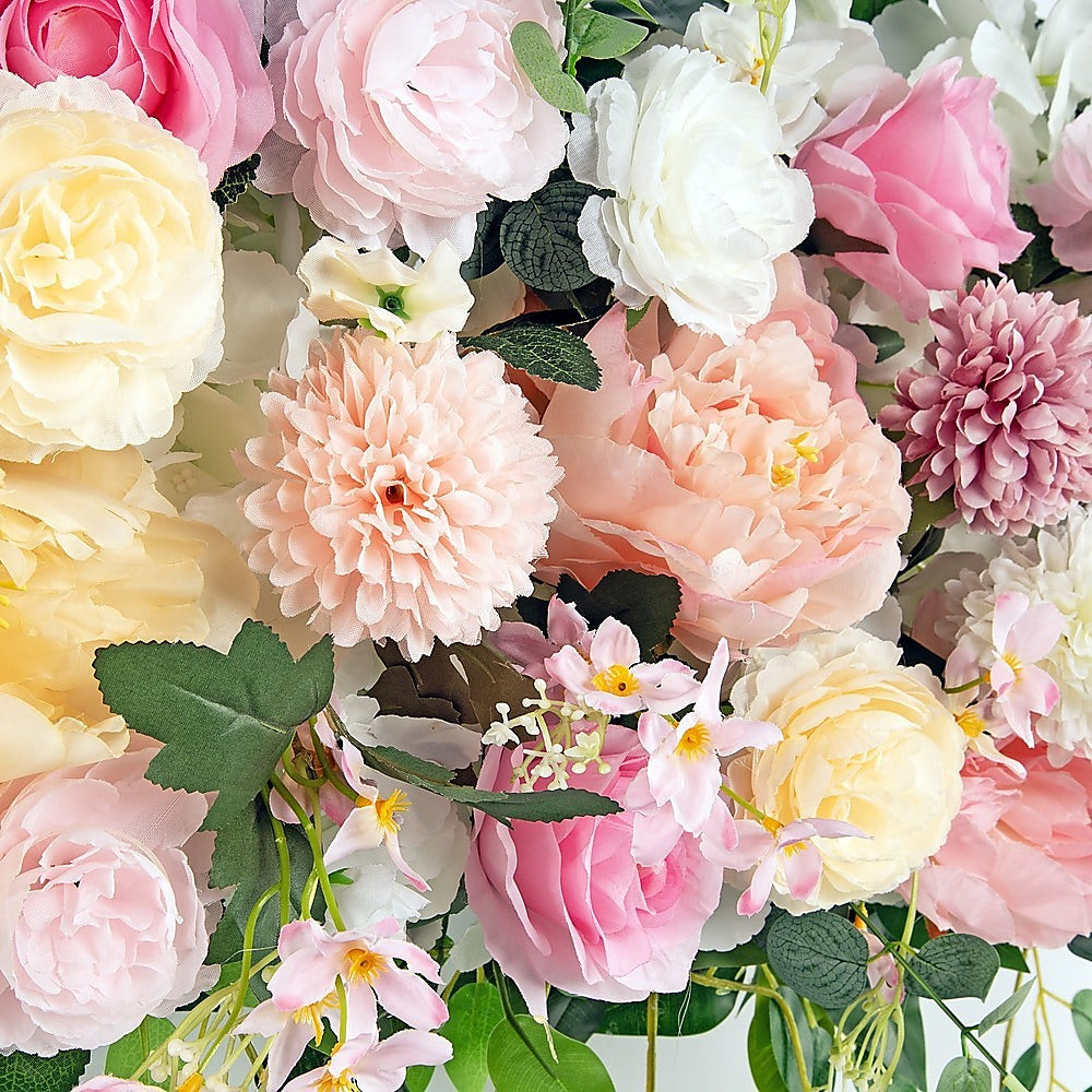 1M Artificial Flower Runner Arrangement Panel Wall Rose DIY Wedding Party Décor 8