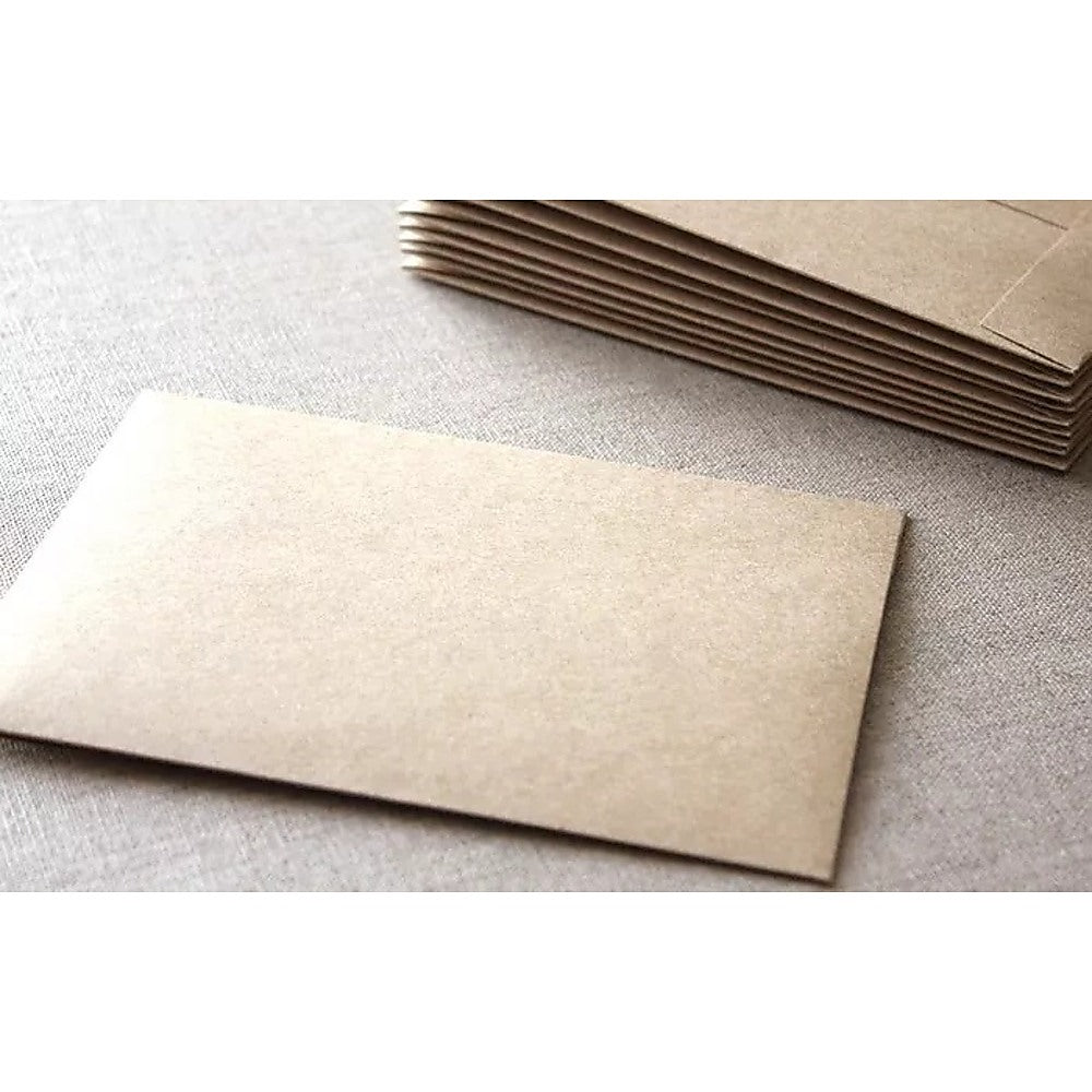 100 x Brown Kraft Envelopes for Wedding Cards 3