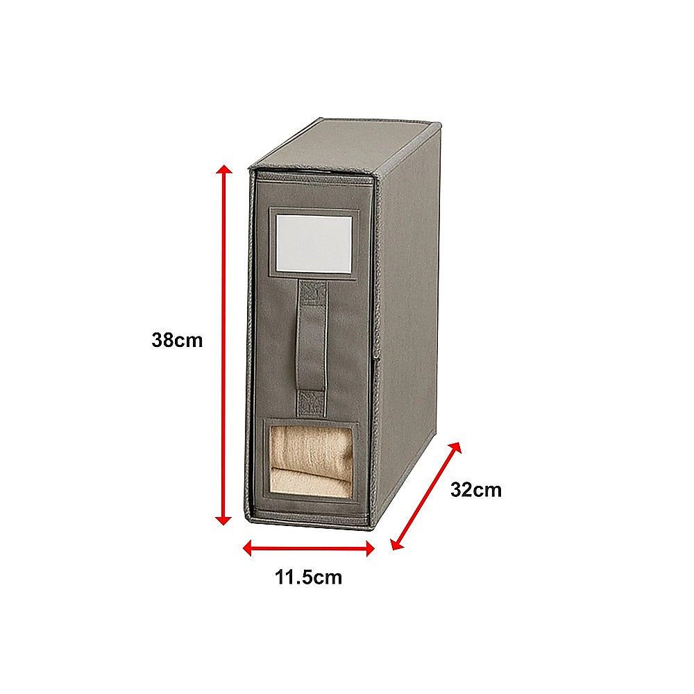 4PCS Foldable Bed Sheet Set Organizer Fabric Storage Bins with Handle Storage Box 12