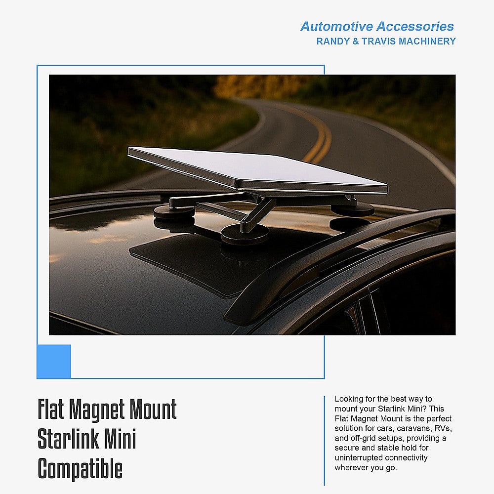 Flat Magnet Mount Starlink Mini Compatible 9
