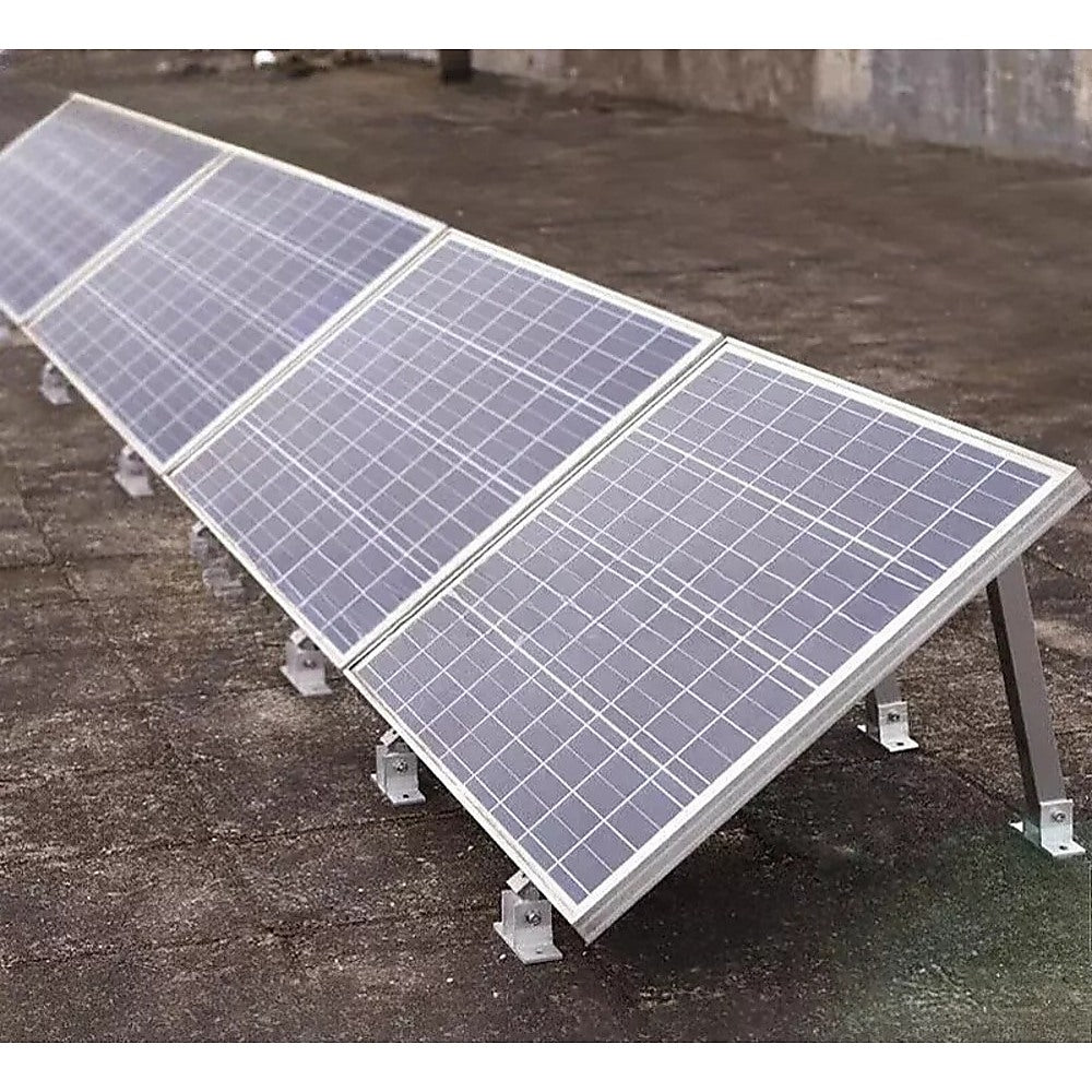 Adjustable Solar Panel Tilt Mount Brackets Kit Ground Roof Boat Mounting System 3