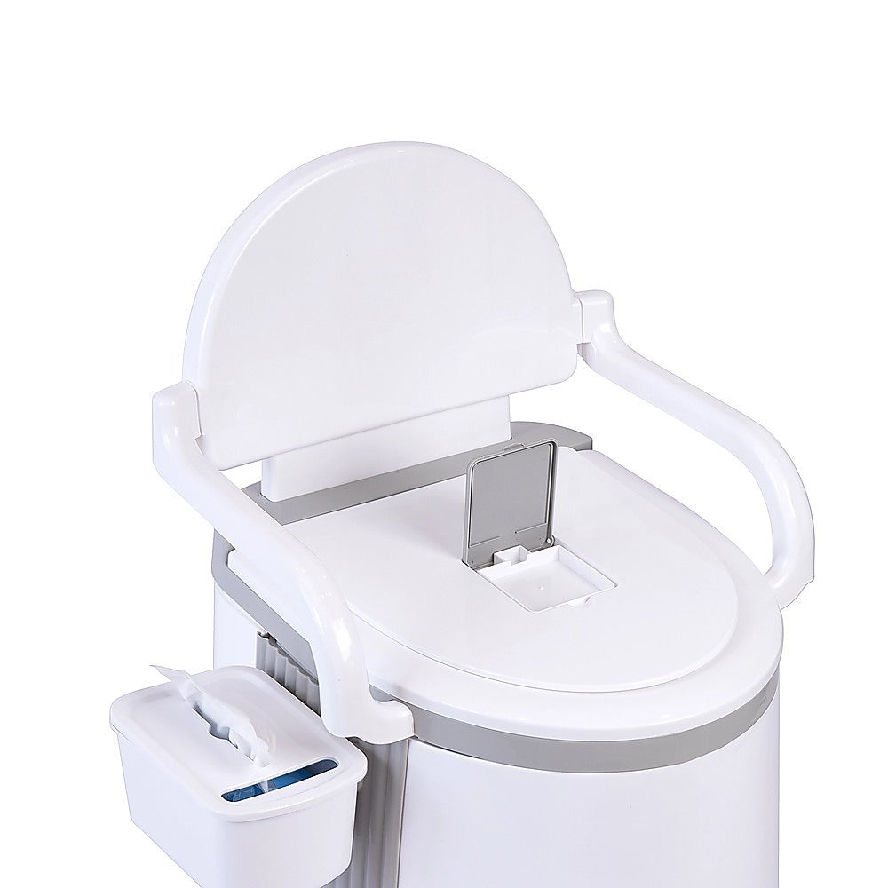 19L Camping Portable Toilet – Outdoor & Indoor Travel Commode Potty with Built-In Tissue Box 5