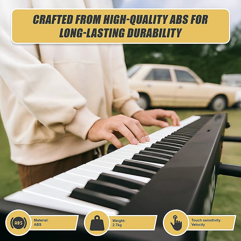 Folding Digital Piano 88 Key Velocity-Sensitive + Carry Case Pedal 3