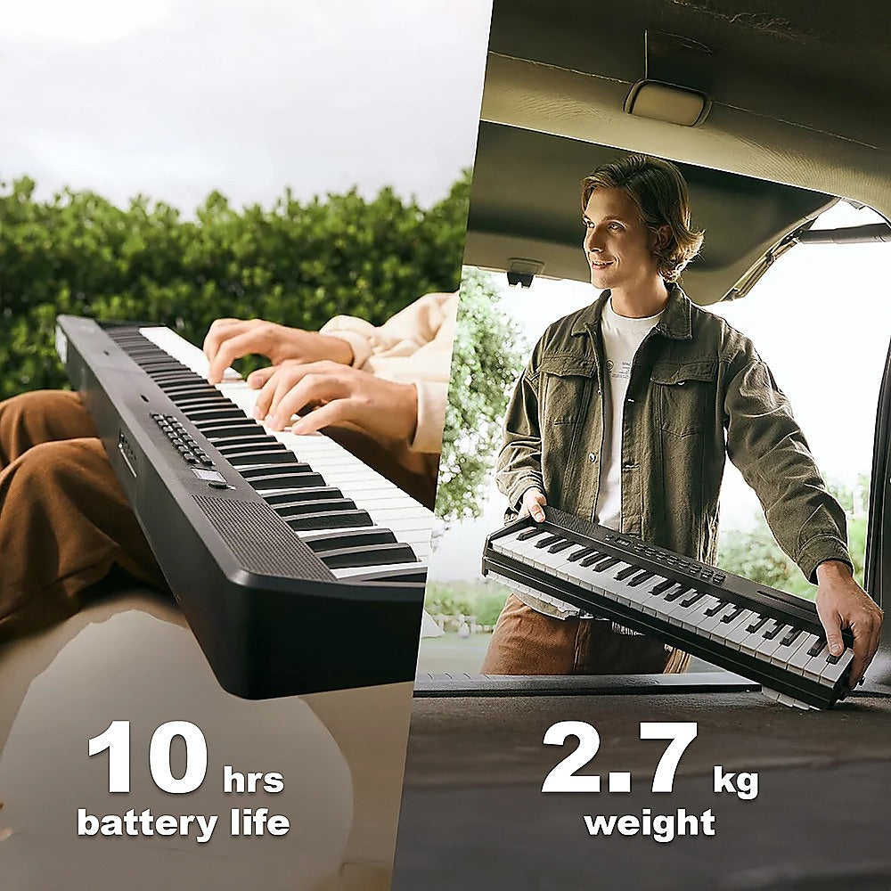 Folding Digital Piano 88 Key Velocity-Sensitive + Carry Case Pedal 4