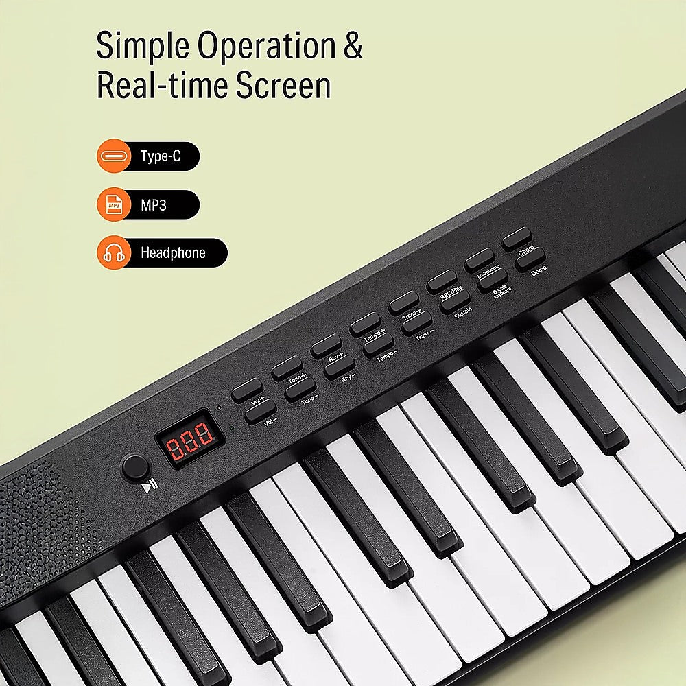 Folding Digital Piano 88 Key Velocity-Sensitive + Carry Case Pedal 5