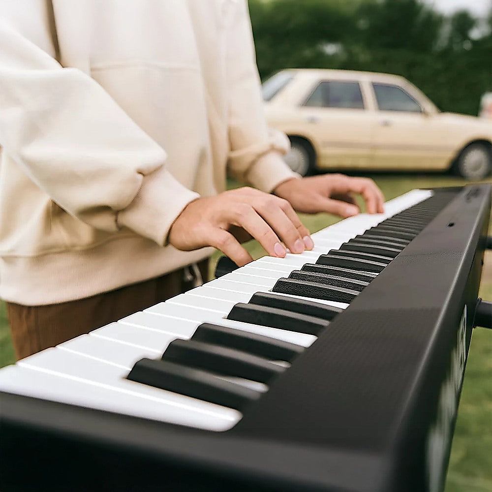 Folding Digital Piano 88 Key Velocity-Sensitive + Carry Case Pedal 7