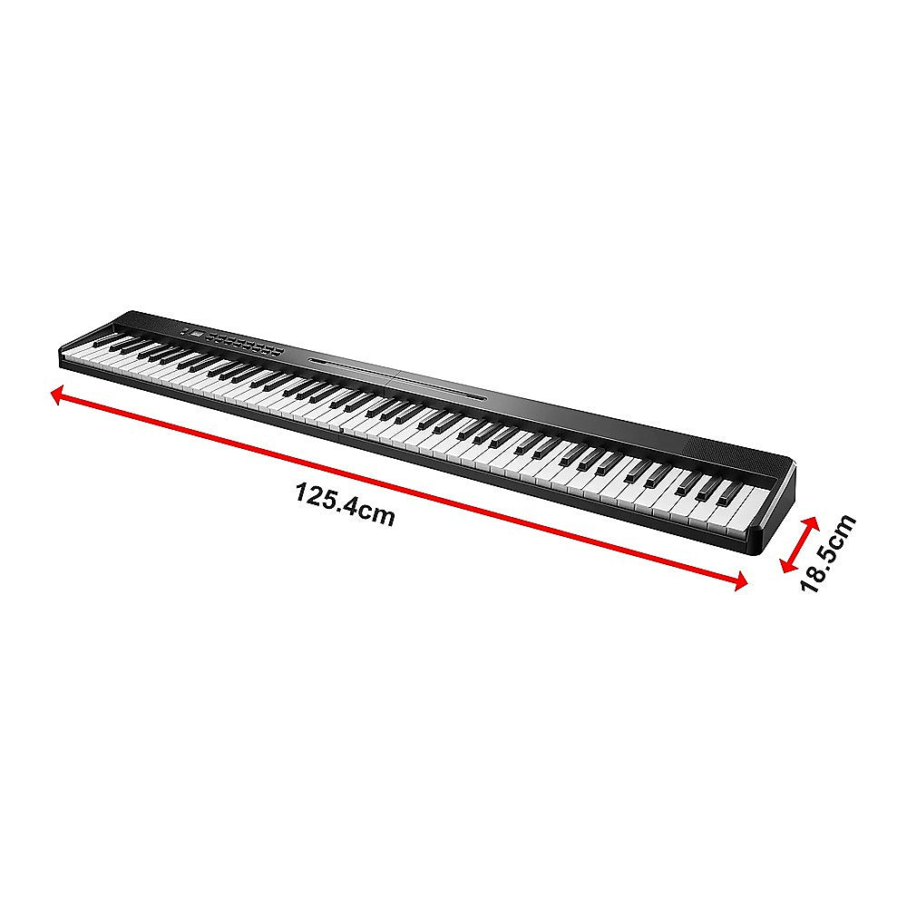 Folding Digital Piano 88 Key Velocity-Sensitive + Carry Case Pedal 10
