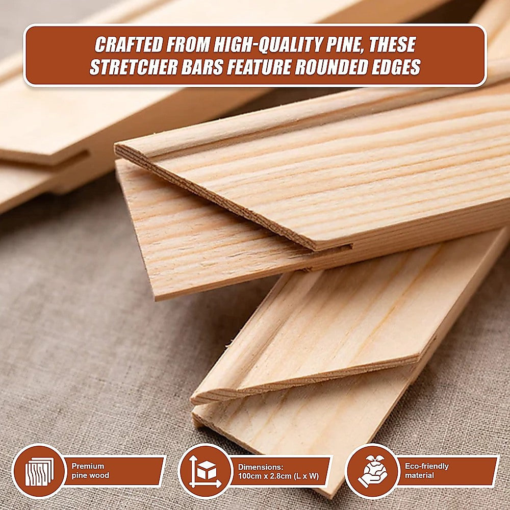 50x Canvas Stretcher Bars Frames Pine Wood 7