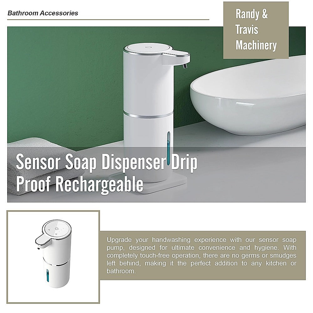 Sensor Soap Dispenser Drip Proof Rechargeable 9