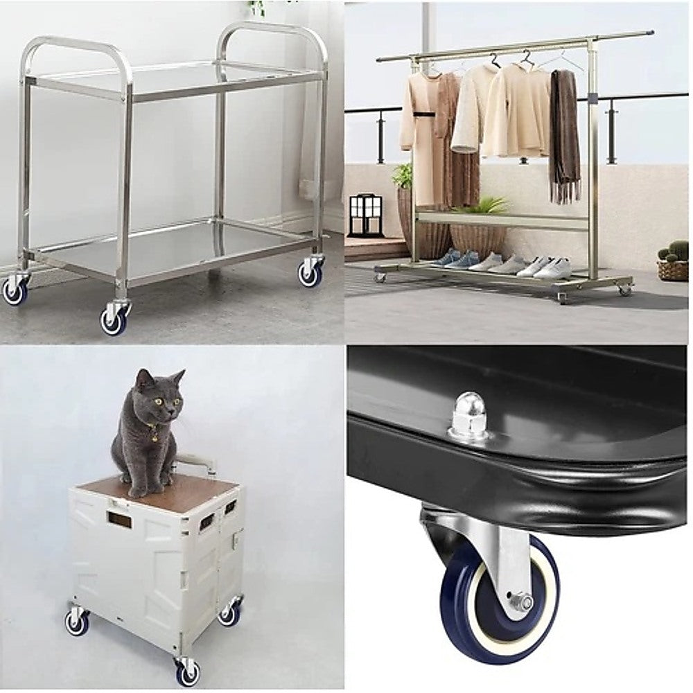 8 x 5" Diameter Wheels Nuts and Bolts included 3