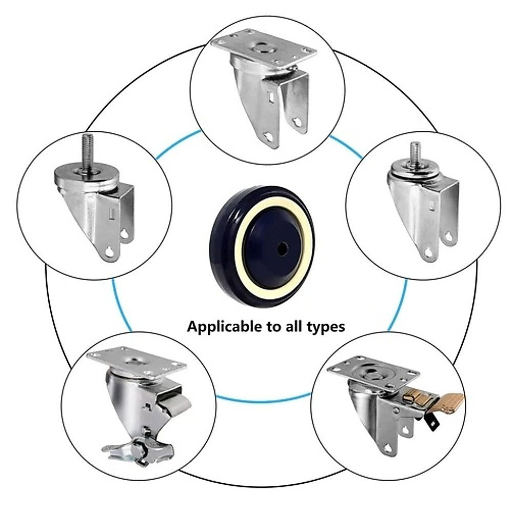 8 x 5" Diameter Wheels Nuts and Bolts included 5