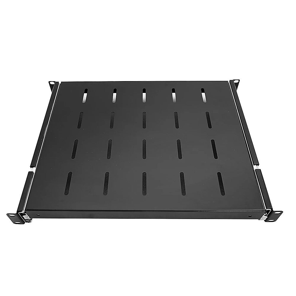 Sliding Rack Server Shelf For Rack 1U 19" 4 Post Rack Mount-Adjustable 15"-22" 4
