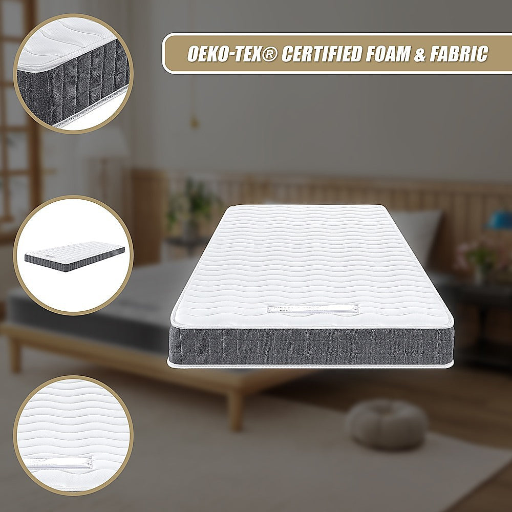 PALERMO Single Memory Foam Mattress - OEKO-TEX® & CertiPUR-US® Certified 8