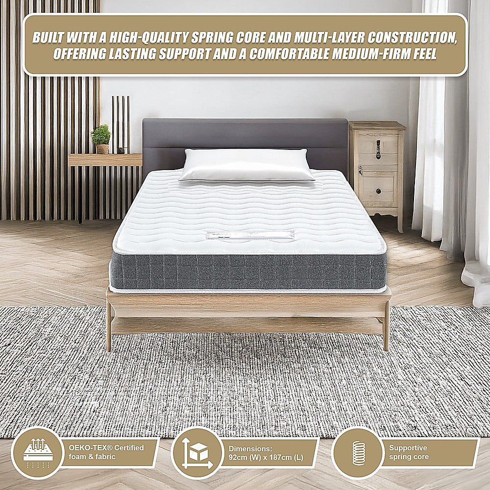 PALERMO Single Memory Foam Mattress - OEKO-TEX® & CertiPUR-US® Certified 9