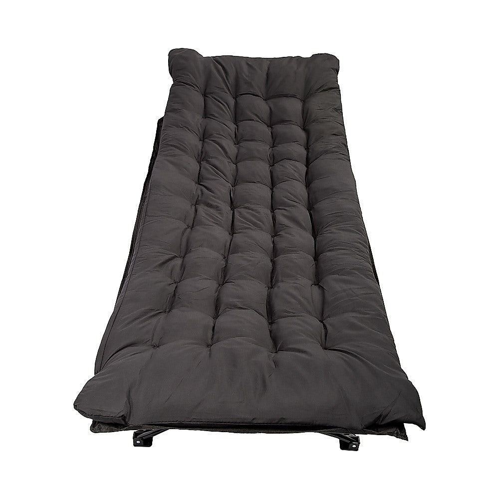 Camping Bed Elevated Cot with Mattress – Foldable Outdoor Sleeping Bed for Adults 8