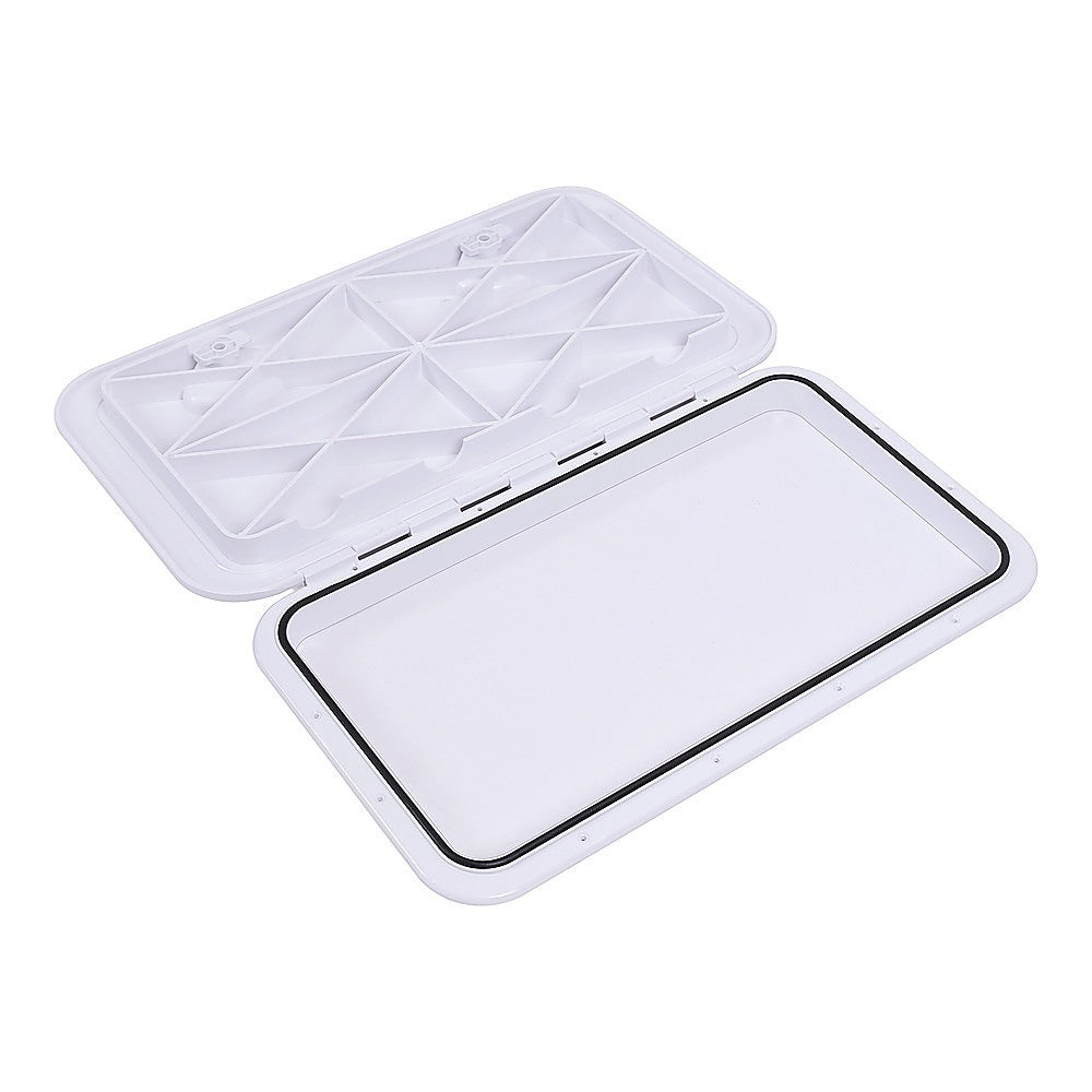 606 x 353mm White Boat Access Hatch – Marine Deck Inspection Lid for Boat, Yacht & RV Use 6