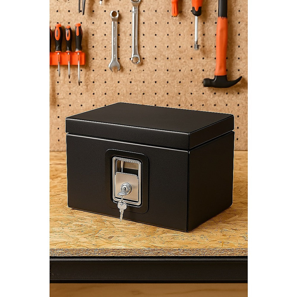 4x Toolbox Lock Steel Paddle Handles – Trailer Door Latch Set Heavy Duty