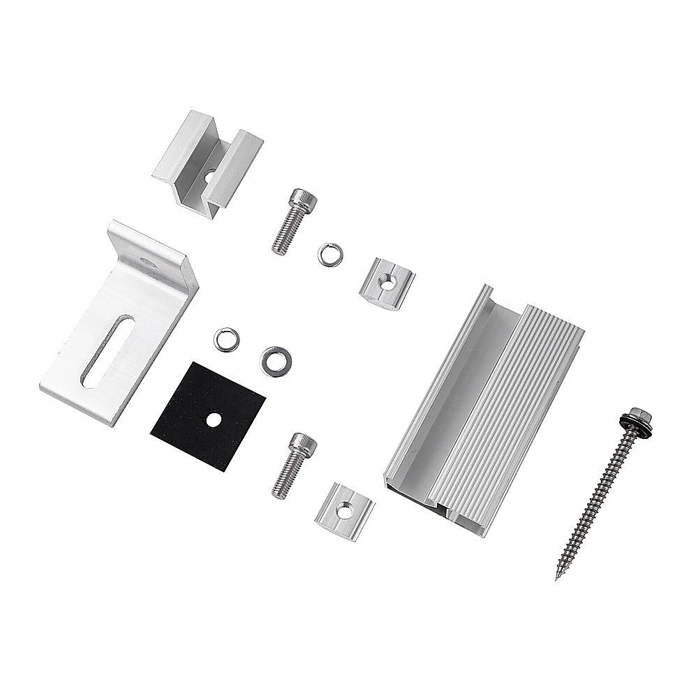 Solar Panel Roof Mount Kit – Universal Clamps & Brackets Set 4