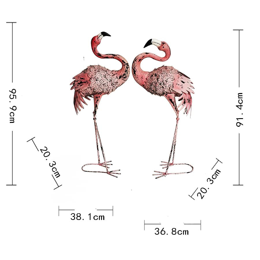 Set 2 Asst Flamingo Statues 96cm 4