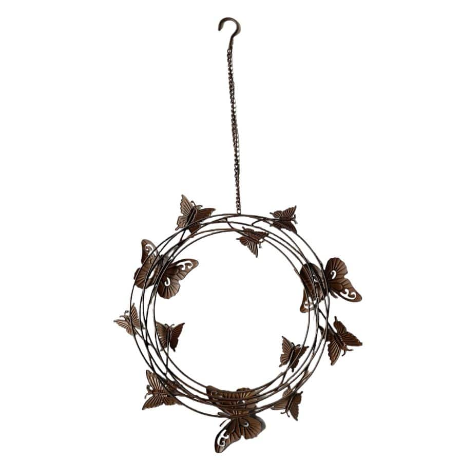 Hanging Circle Of Butterflies On Chain 36cm 3
