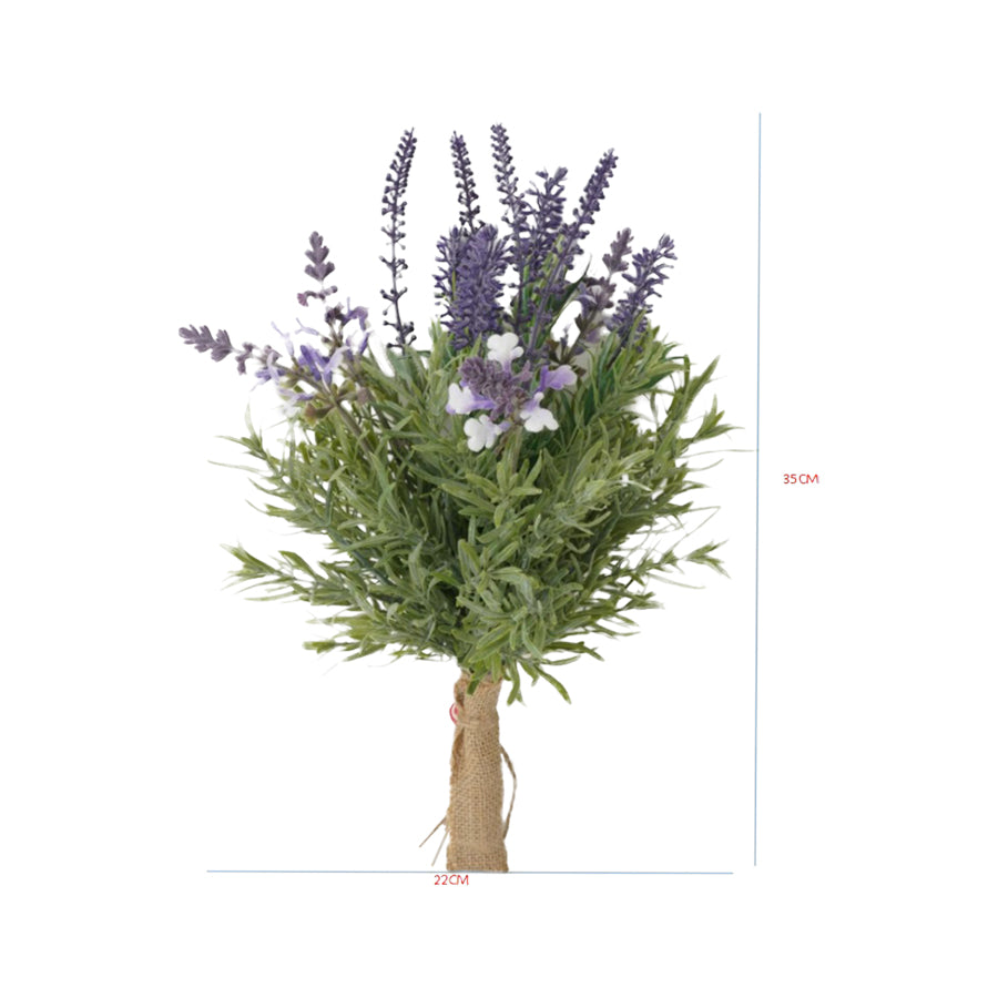 Artificial Lavender Bouquet Bunch 35cm 4