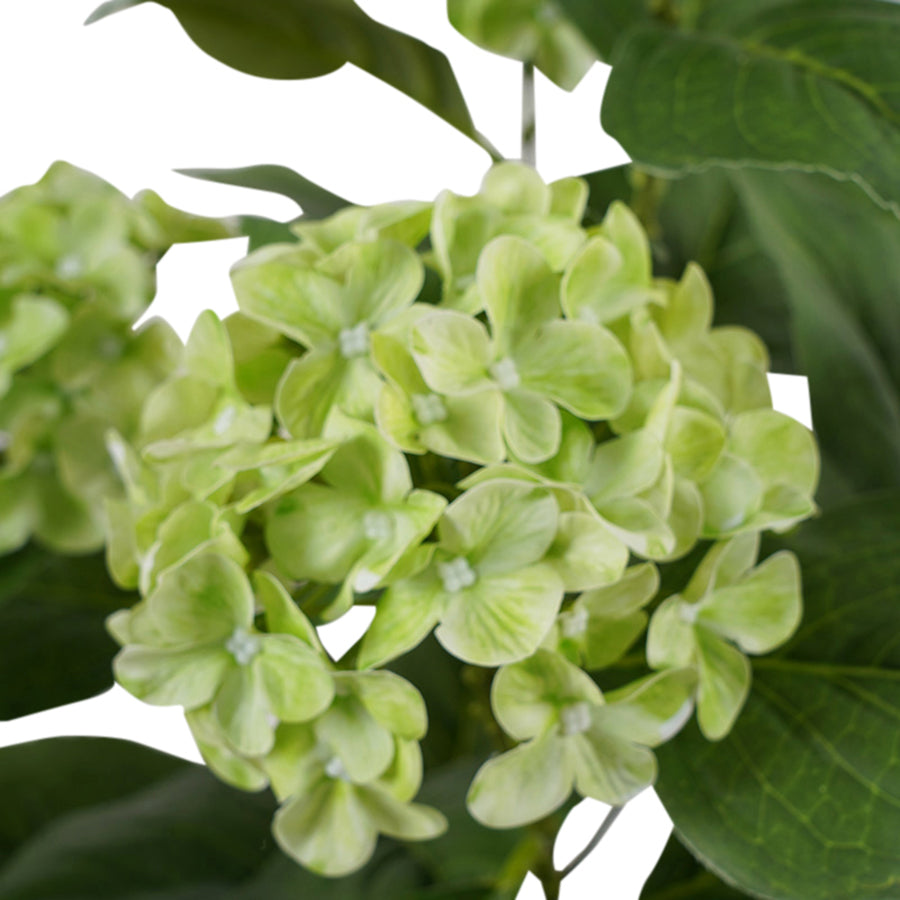Potted Artificial Green Hydrangea 50cm 4