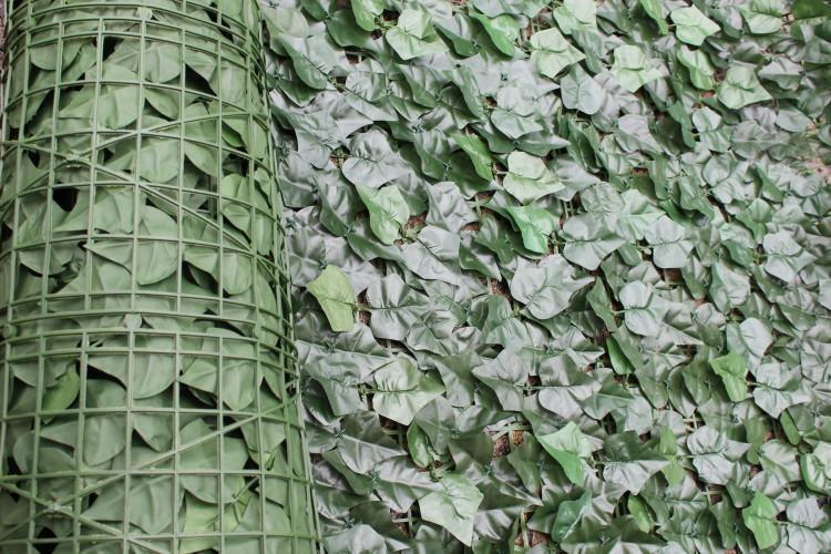 Artificial Ivy Leaf Hedging 3M x 1M Roll (Fake Ivy Roll) 3