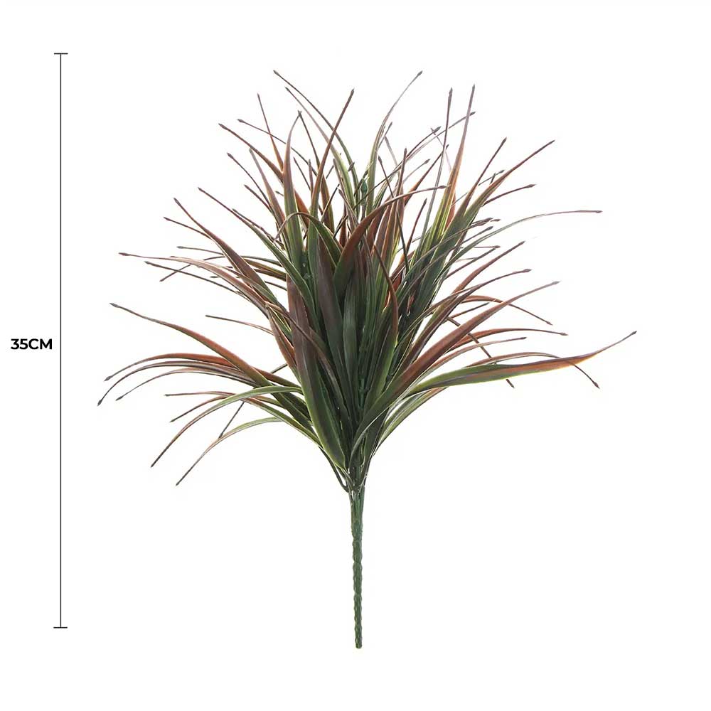 Artificial Brown Tipped Grass Plant UV Resistant 35cm