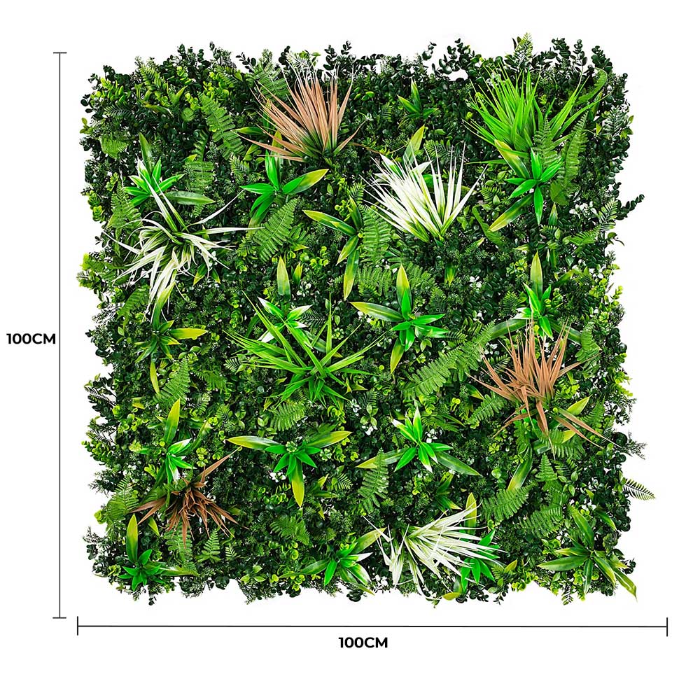 Wild Tropics Vertical Garden / Green Wall UV Resistant 100cm X 100cm