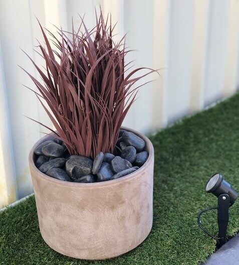 Artificial Ornamental Potted Dense Burgundy Grass UV Resistant 38cm 4