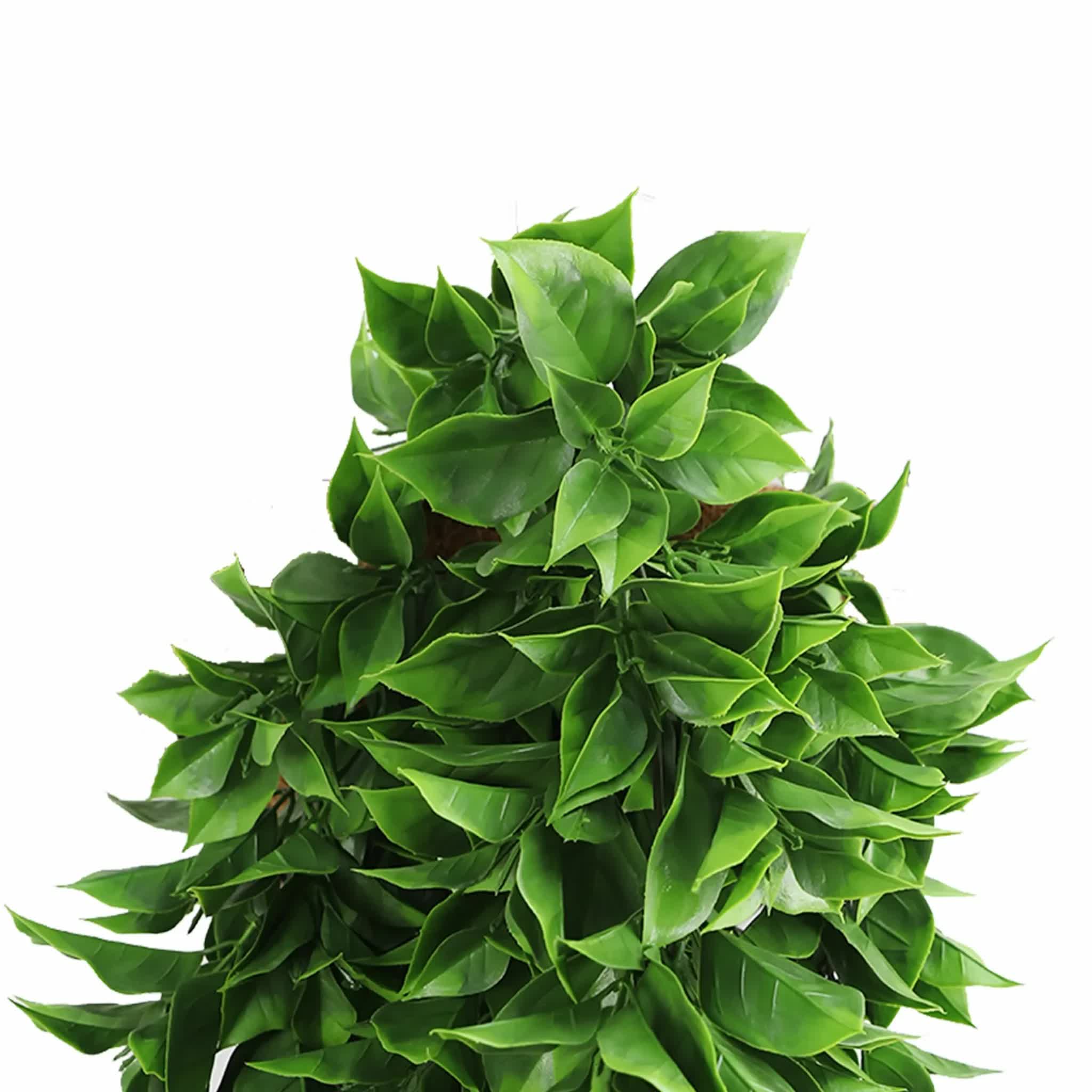 Artificial Dense Hanging Flowering Pothos Bush Vivid Green UV Resistant and Fire Rated 27cm x 72cm
