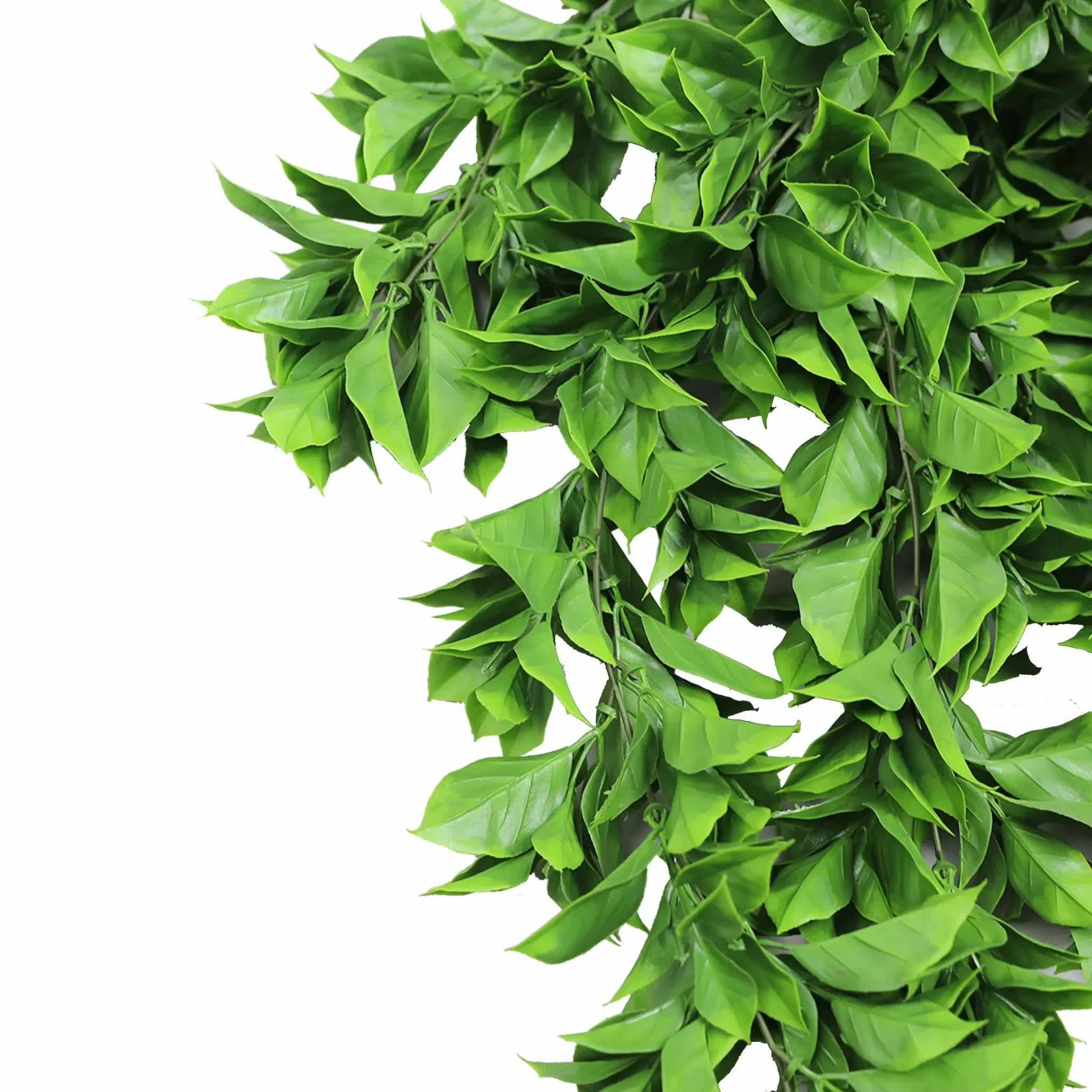 Artificial Dense Hanging Flowering Pothos Bush Vivid Green UV Resistant and Fire Rated 27cm x 72cm 5