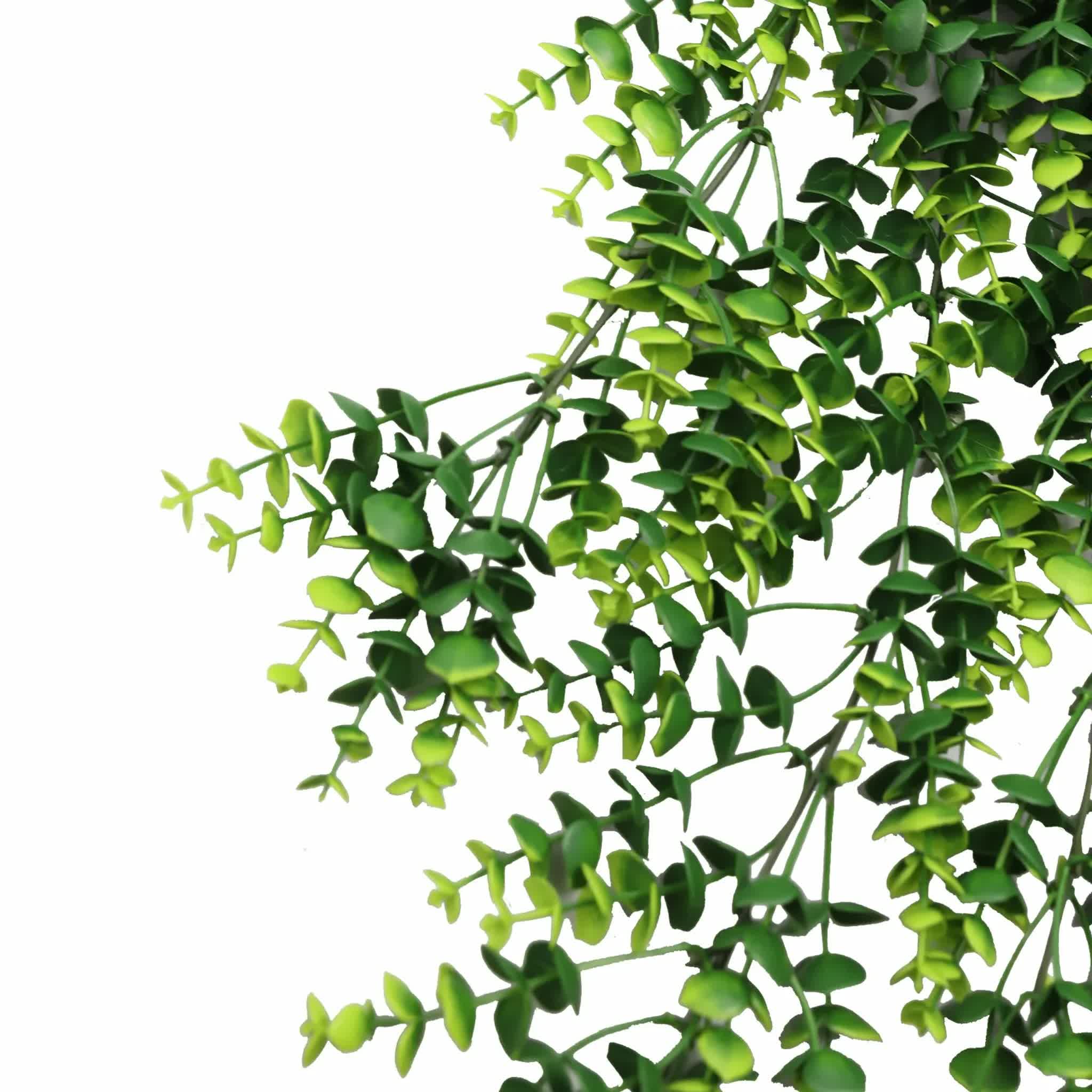 Artificial Dense Hanging Lush Green Eucalyptus Garland Bush UV Resistant and Fire Rated 18cm x 77cm 4