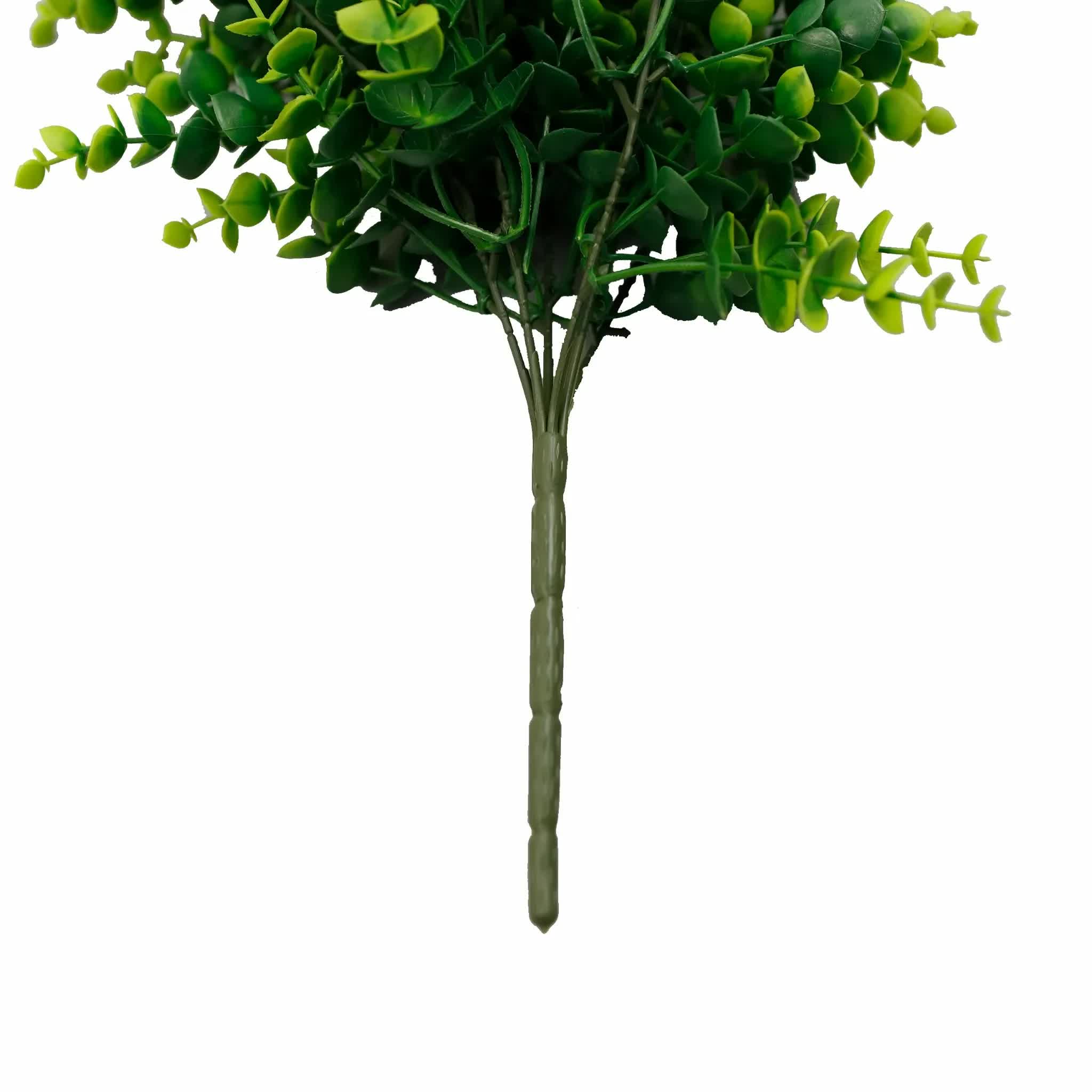 Artificial Dense Hanging Lush Green Eucalyptus Garland Bush UV Resistant and Fire Rated 18cm x 77cm 5