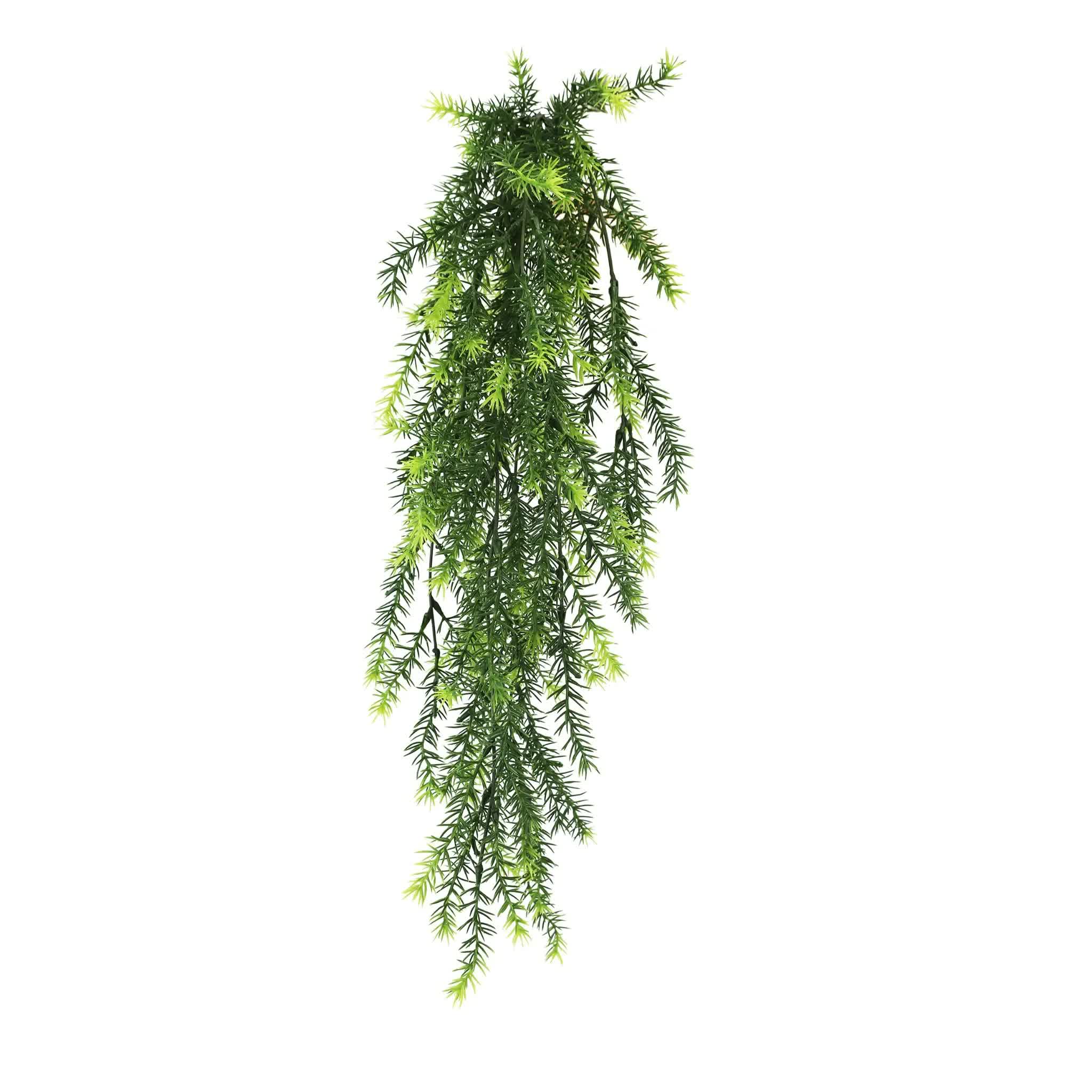 Artificial Hanging Cedar Vine Garland Bush UV Resistant and Fire Rated 20cm x 76cm