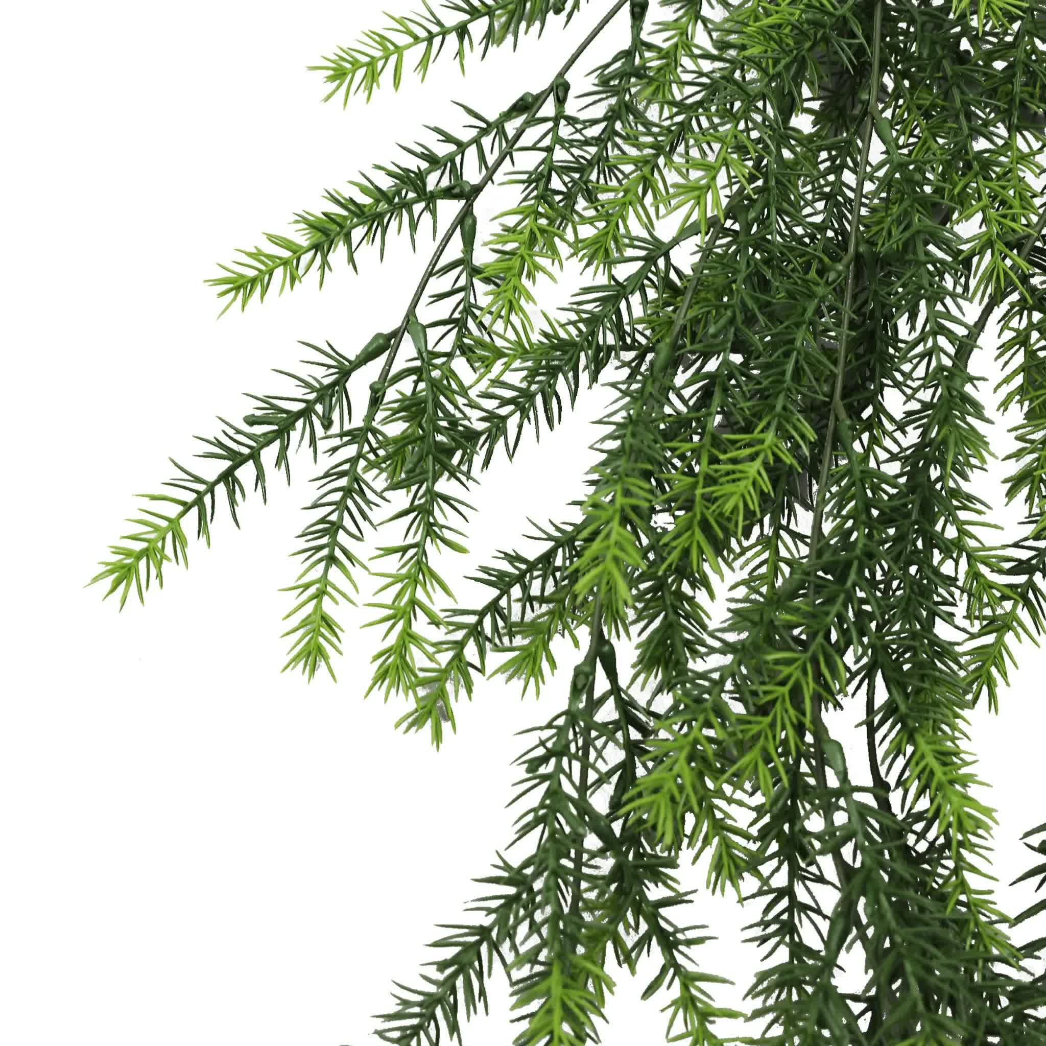 Artificial Hanging Cedar Vine Garland Bush UV Resistant and Fire Rated 20cm x 76cm 3