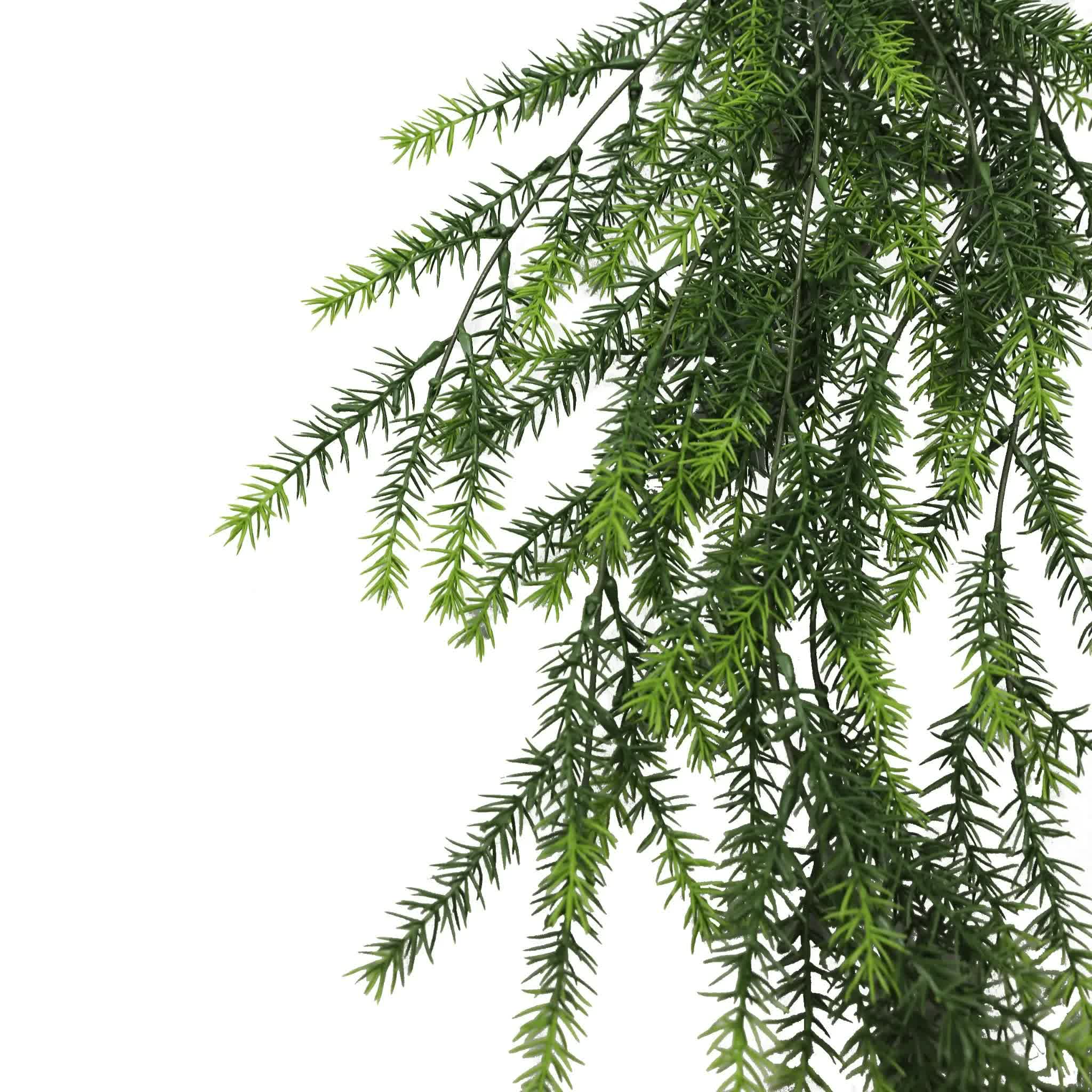 Artificial Hanging Cedar Vine Garland Bush UV Resistant and Fire Rated 20cm x 76cm 4