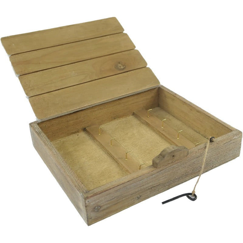 Handcrafted Wall Hanging Beach House Keybox 22cm 3