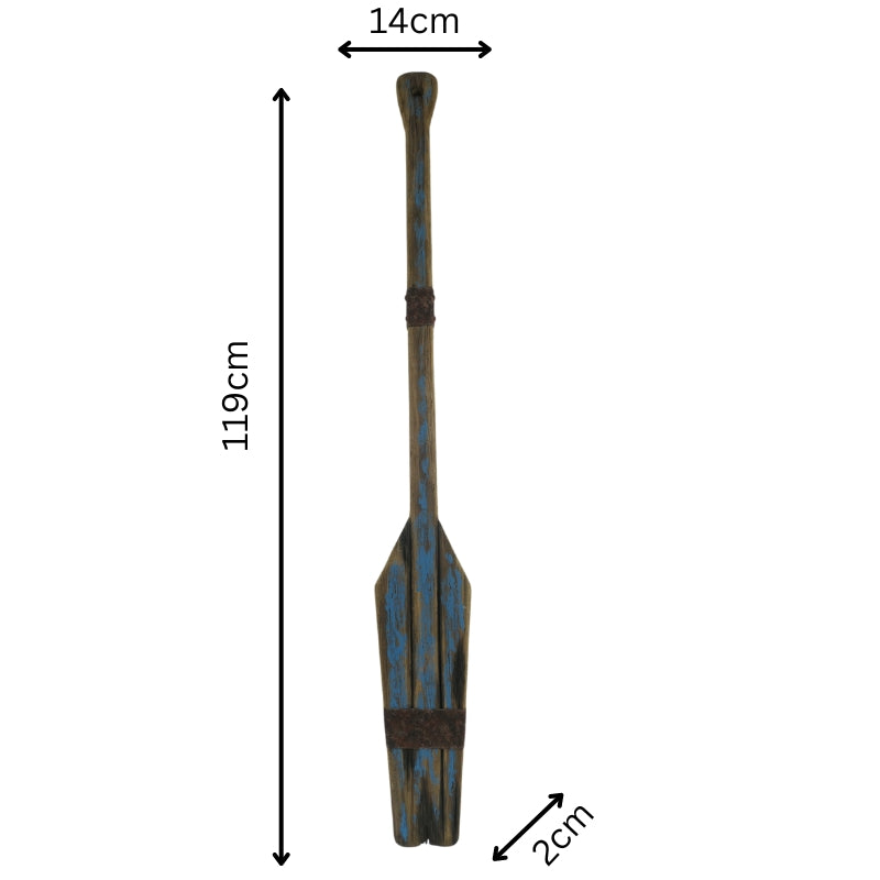 Handcrafted Decorative Paddle Wall Art 119cm 5